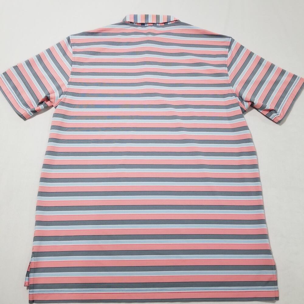 Peter Millar Shirt Medium Polo Summer Comfort Short Sleeve Striped Golf - Picture 2 of 12